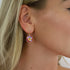 Komplektas "Vintāžš V (Light Siam Shimmer)" su Swarovski™ kristalais